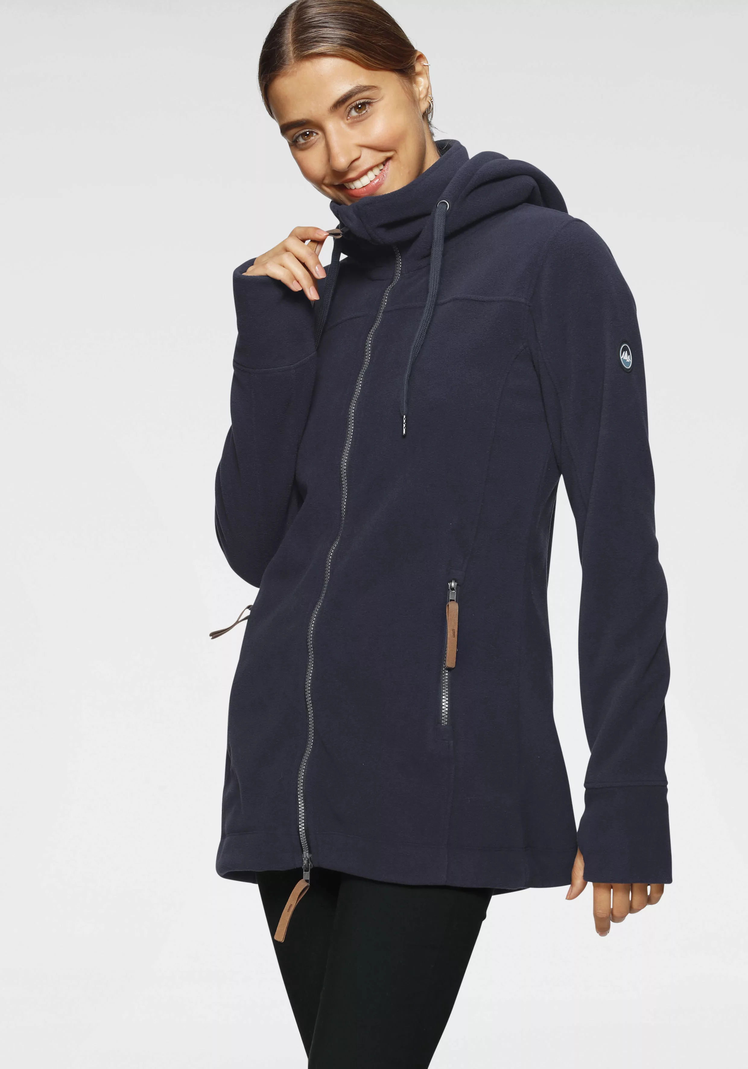 Polarino Fleecejacke aus Fleece, atmungsaktiv, schnell trocknend günstig online kaufen