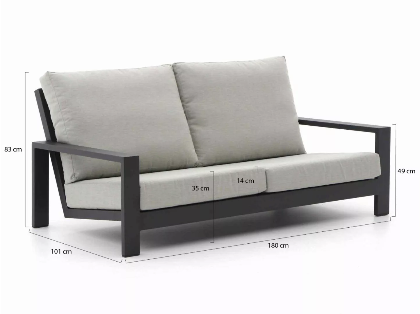 Bellagio Vezzano Gartensofa 2,5 Personen 180 cm günstig online kaufen