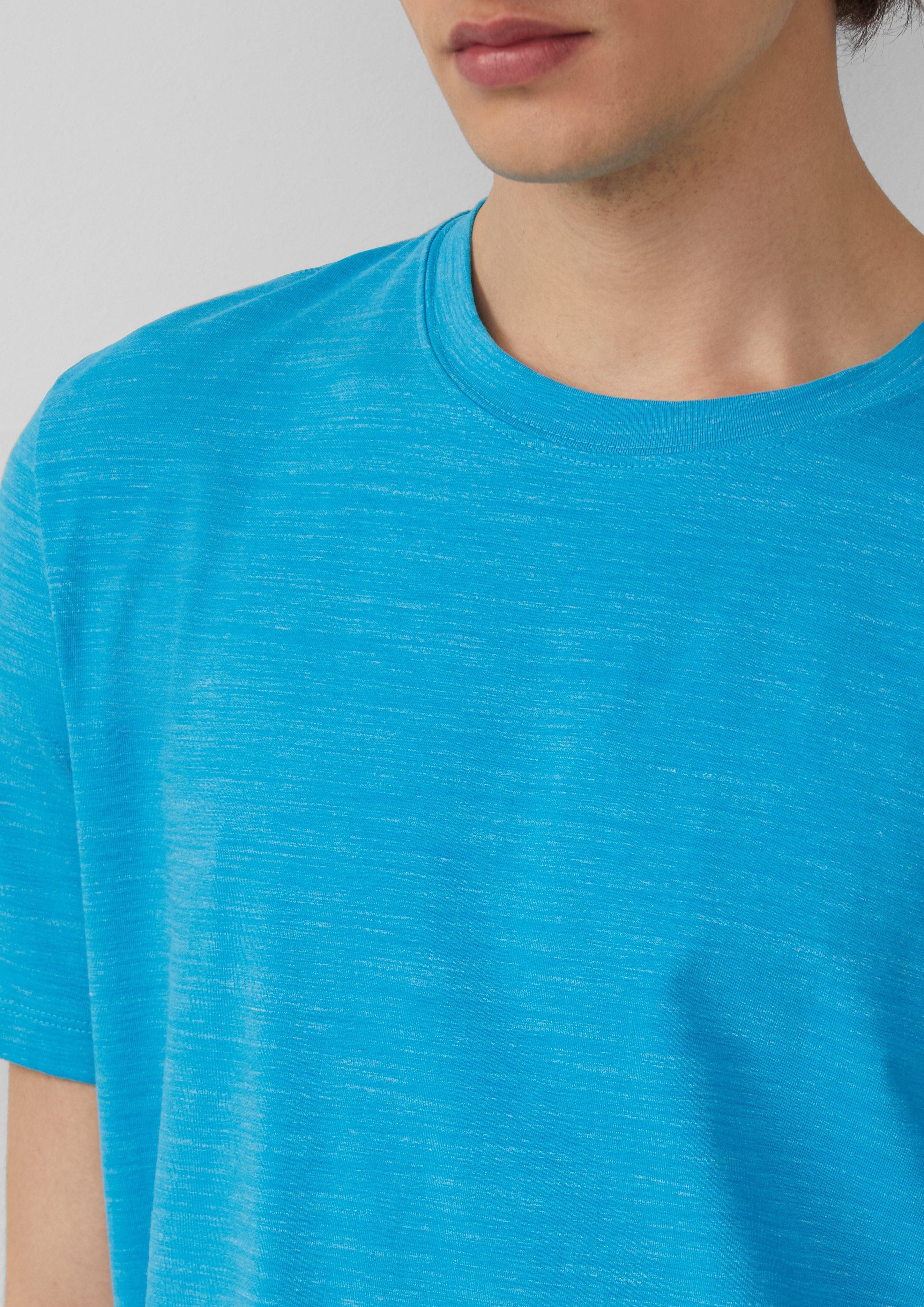 s.Oliver Kurzarmshirt Meliertes T-Shirt aus Baumwollmix günstig online kaufen