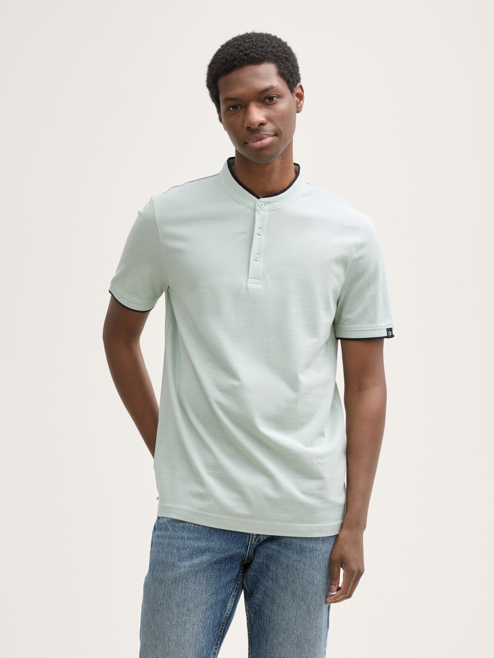 TOM TAILOR Denim Poloshirt Piqué Poloshirt günstig online kaufen