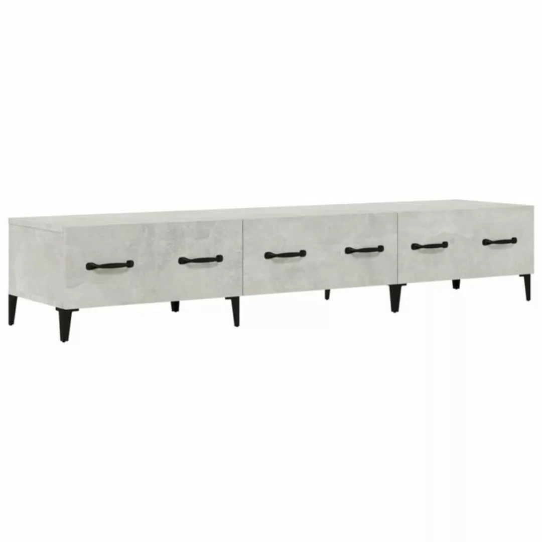 furnicato TV-Schrank Betongrau 150x34,5x30 cm Holzwerkstoff (1-St) günstig online kaufen