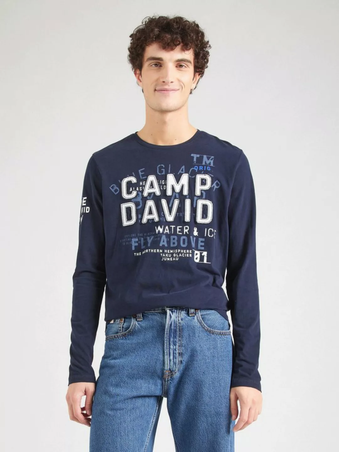 CAMP DAVID Langarmshirt (1-tlg) günstig online kaufen