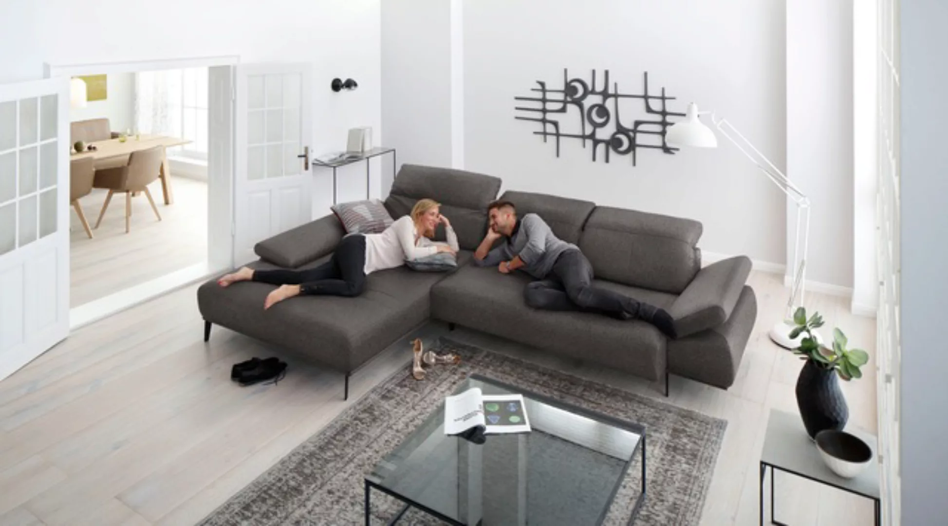 W.SCHILLIG Ecksofa "levi, Designsofa, elegant und zeitlos, bequem, L-Form", günstig online kaufen