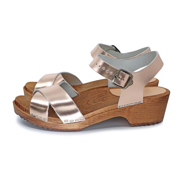 Märta - Schwedische Holz Clogs Sandale Von Me&Myclogs - Low Heel günstig online kaufen