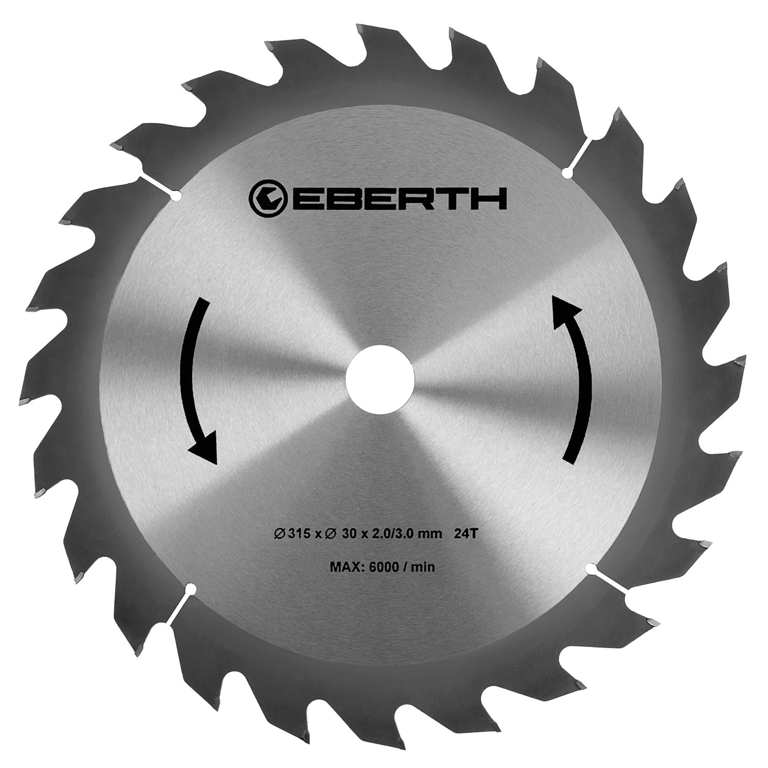 EBERTH Kreissägeblatt 315mm Durchmesser 30mm Bohrung 3,0mm Schnittbreite günstig online kaufen