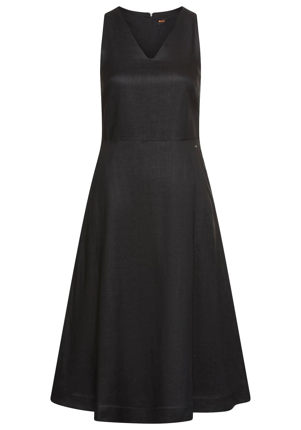 BOSS ORANGE A-Linien-Kleid "Dasico Premium Damenmode", in Ramie-Qualität günstig online kaufen
