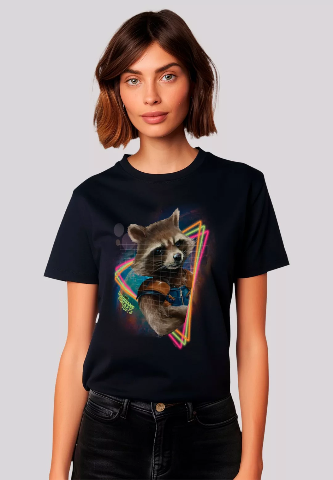 F4NT4STIC T-Shirt "Marvel Guardians of the Galaxy Neon Rocket", Premium Qua günstig online kaufen