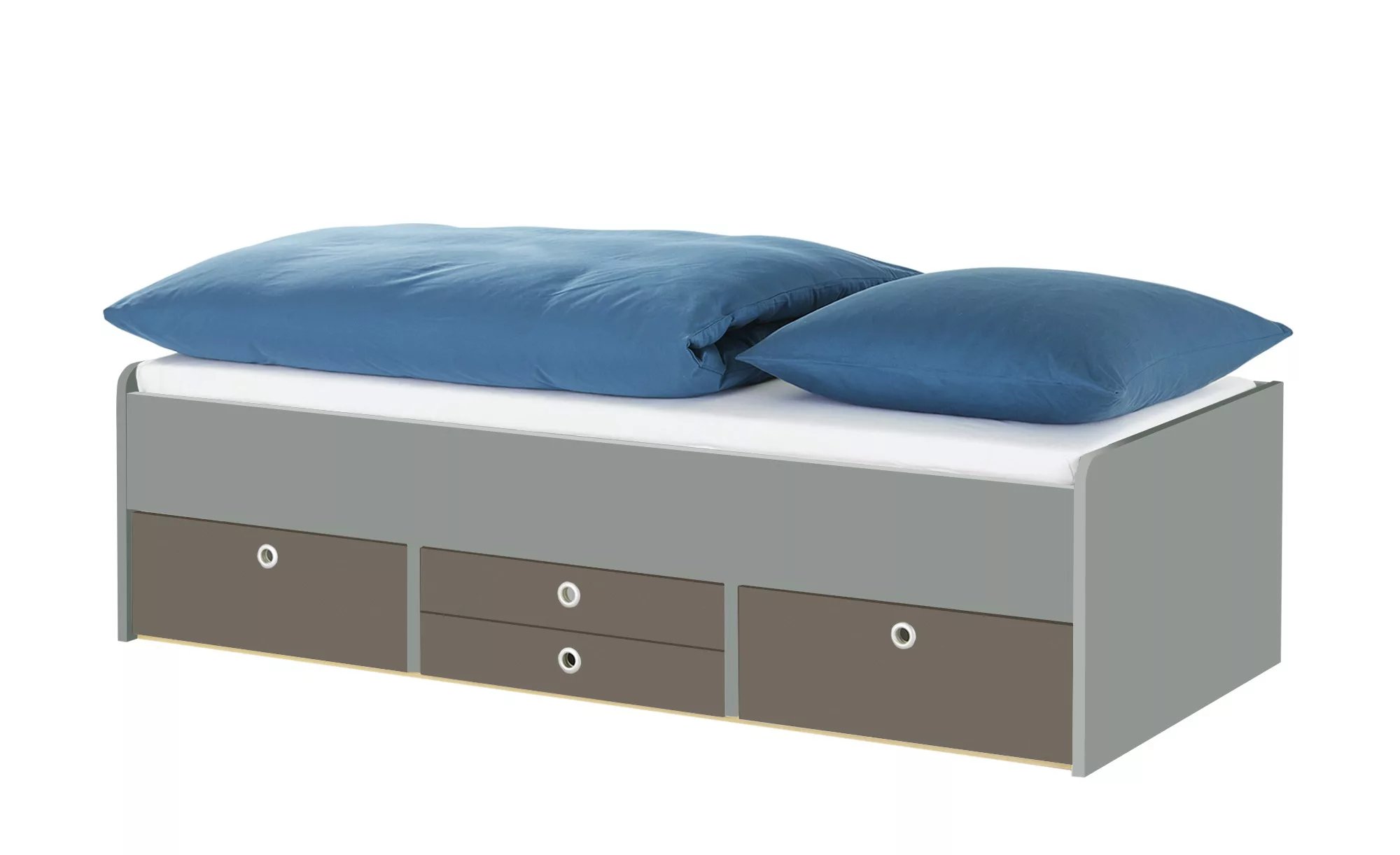 Schubkastenbett  Grow Up - grau - 97 cm - 54,5 cm - Betten > Bettgestelle - günstig online kaufen