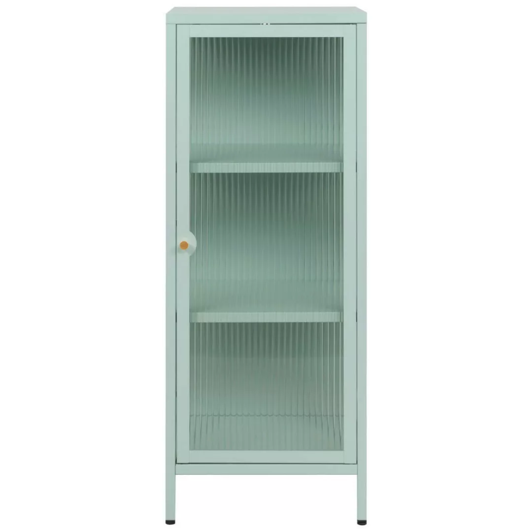 Finori Vitrine in mintgrün, Stahl - 40x101,5x40cm (BxHxT) günstig online kaufen