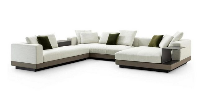 Xlmoebel Ecksofa Luxuriöses modernes Wohnzimmer-Sofa in U-Form, weiß, Eckco günstig online kaufen