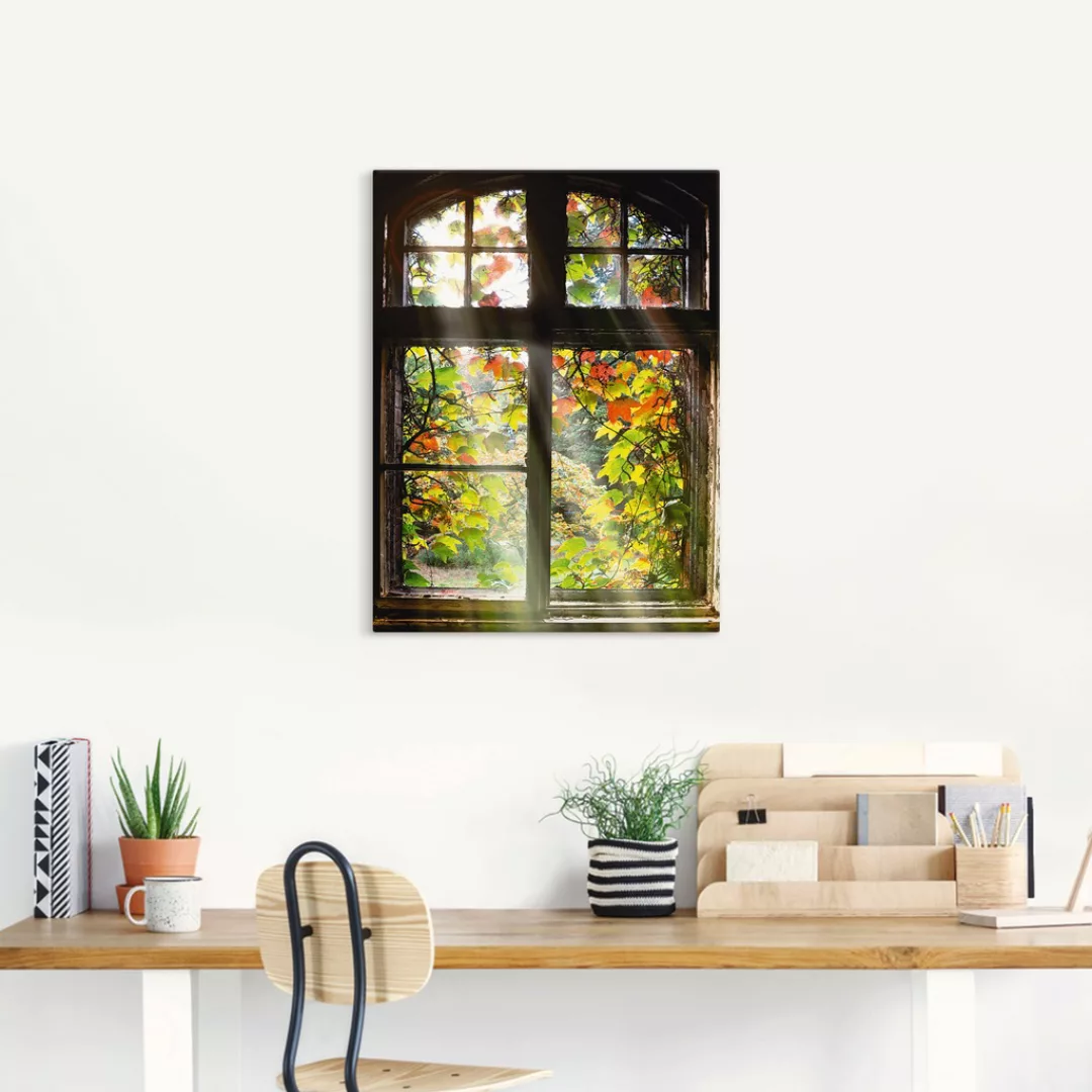 Artland Wandbild "Altbau", Fenster & Türen, (1 St.), als Alubild, Outdoorbi günstig online kaufen