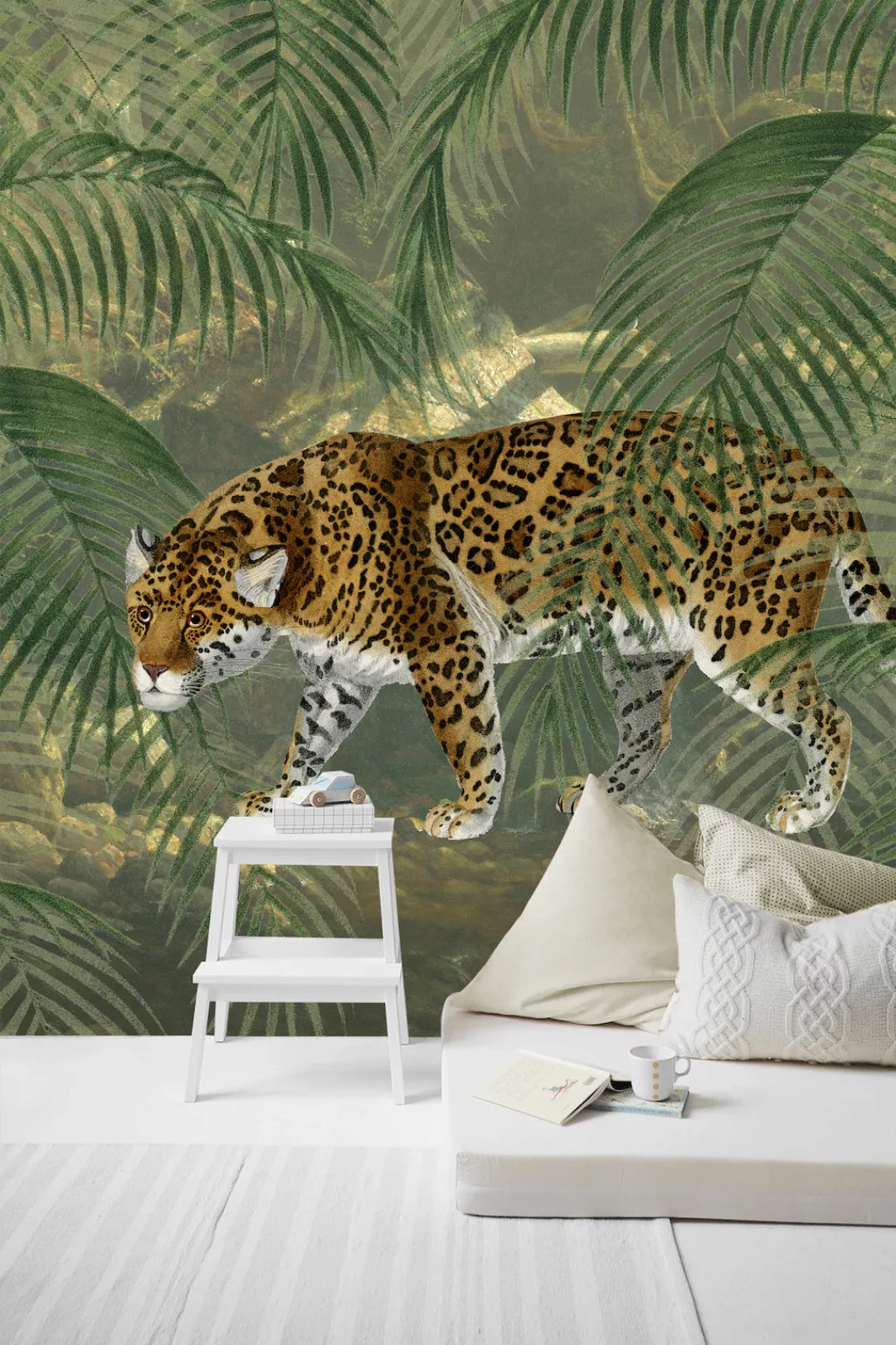 Art for the home Fototapete »Leopard«, botanisch, 280x200cm günstig online kaufen