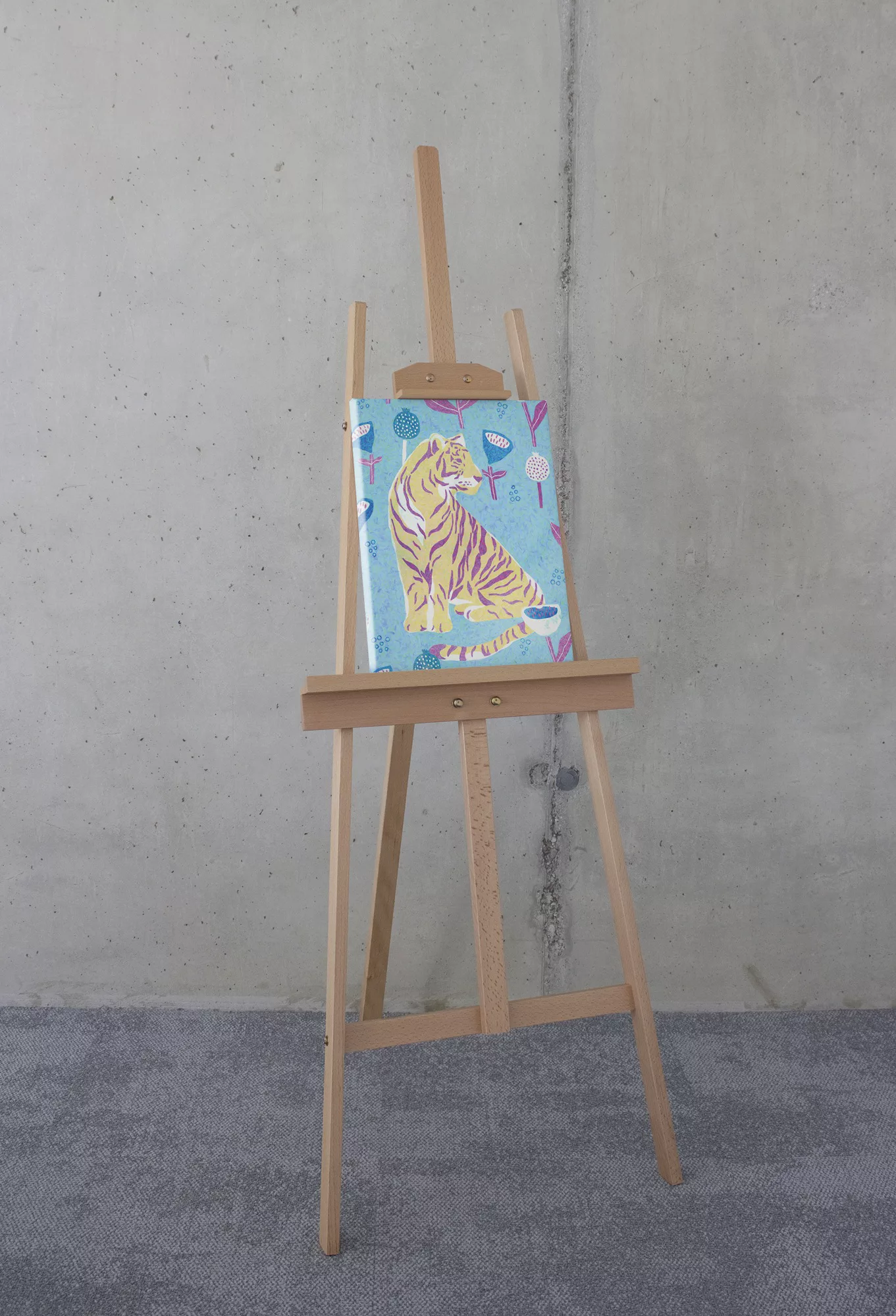 Komar Leinwandbild "Vegan Tiger", (1 St.), 30x40 cm (Breite x Höhe), Keilra günstig online kaufen