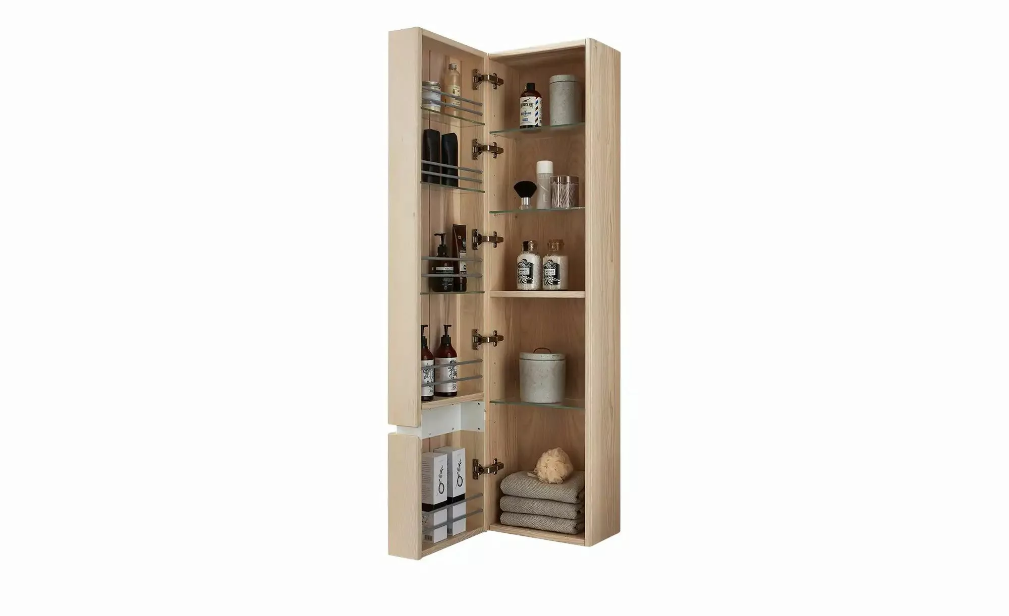 Hochschrank  Fresh ¦ holzfarben ¦ Maße (cm): B: 38,4 H: 153,6 T: 33,1 Schrä günstig online kaufen