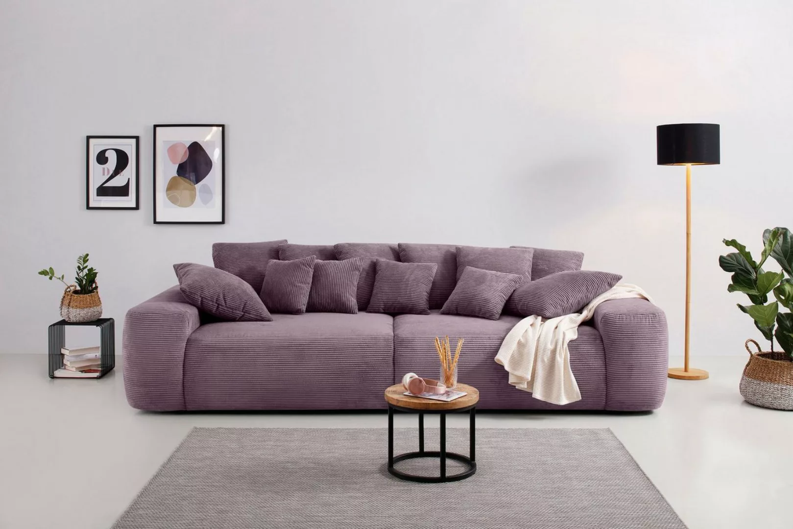 Home affaire Big-Sofa Sundance, Polsterung für bis zu 140 kg pro Sitzfläche günstig online kaufen