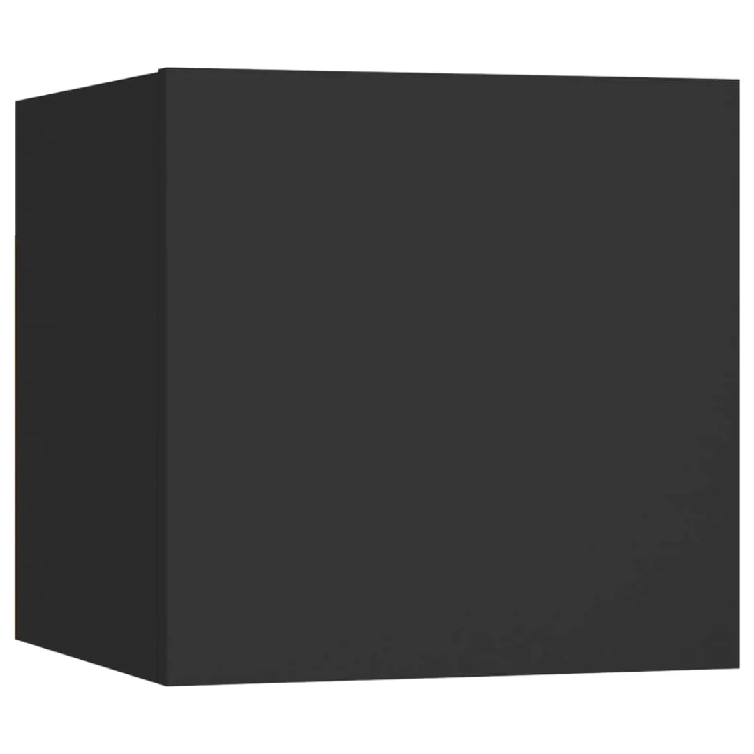 Nachttisch Schwarz 30,5x30x30 Cm Spanplatte günstig online kaufen