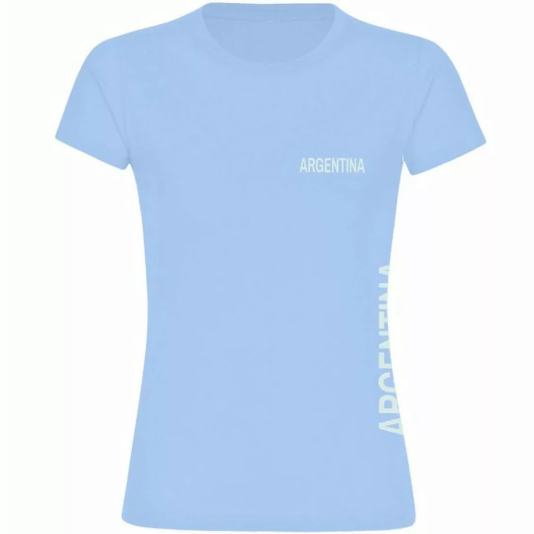 multifanshop T-Shirt Damen Argentina - Brust & Seite - Frauen günstig online kaufen