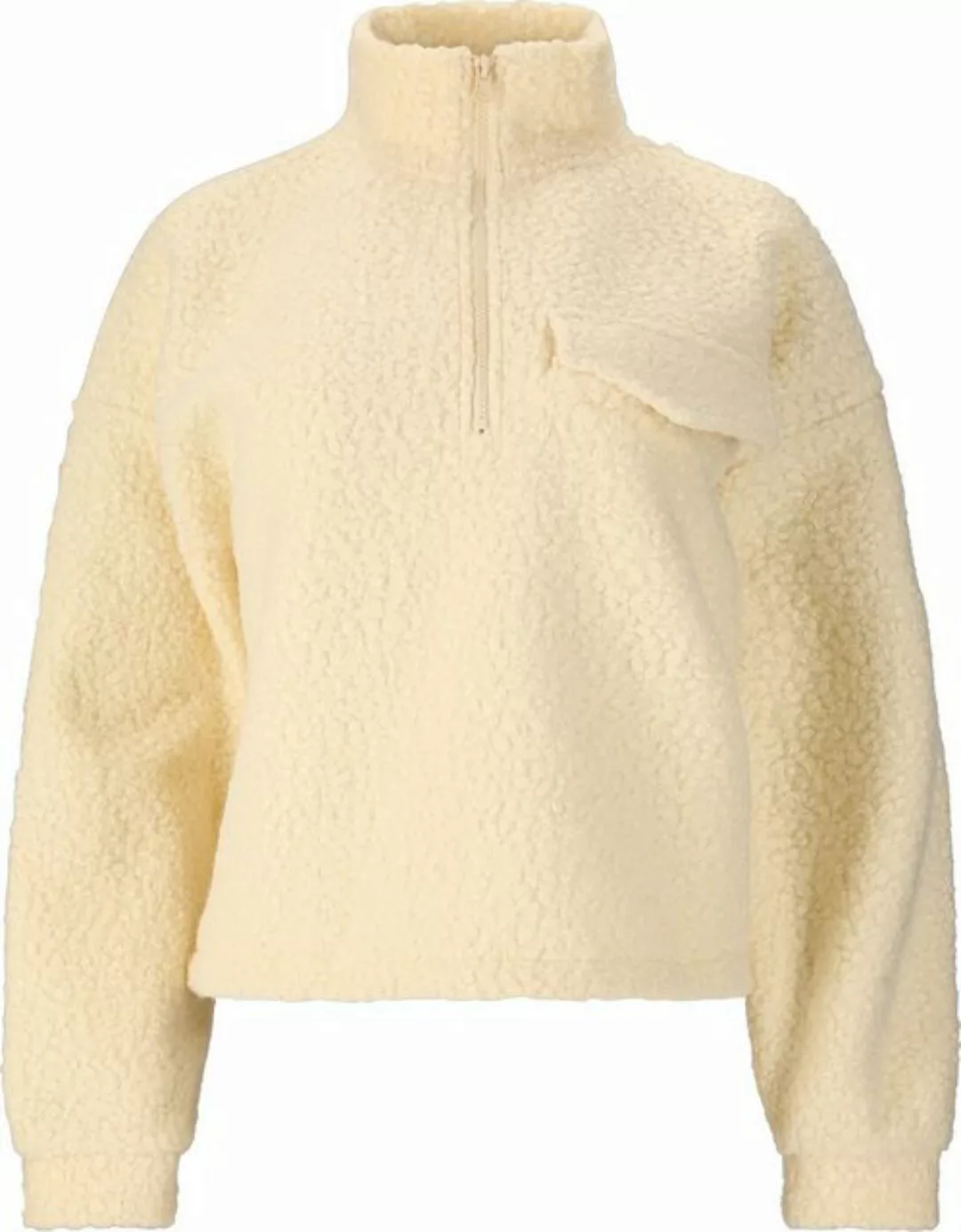 ATHLECIA Sweater Florrie W Sherpa Half zip Antique White günstig online kaufen