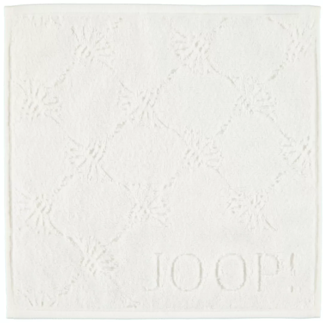 JOOP Uni Cornflower 1670 - Farbe: weiß - 600 - Seiflappen 30x30 cm günstig online kaufen