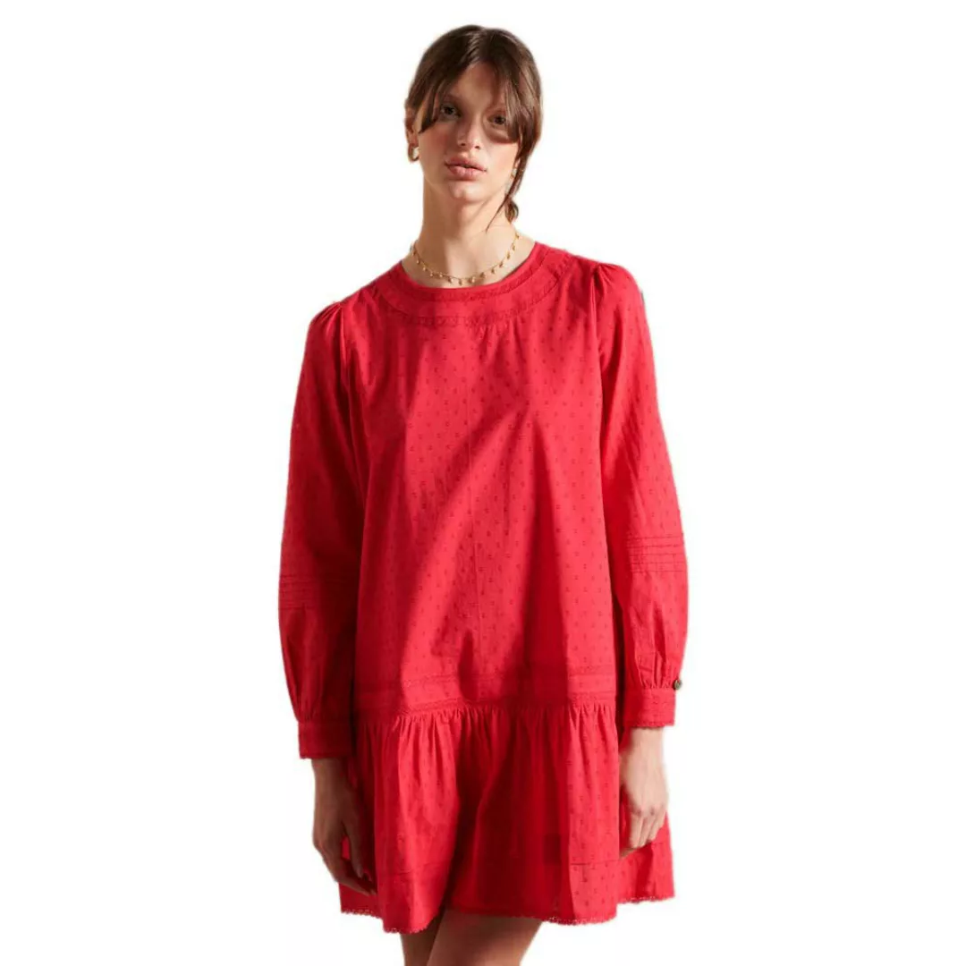 Superdry Lace Kurzes Kleid XS Campus Red günstig online kaufen