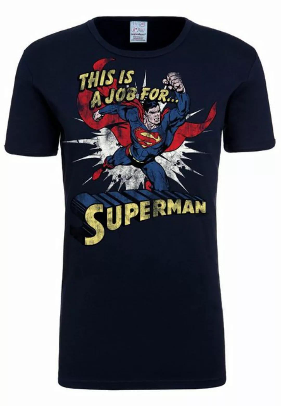 LOGOSHIRT T-Shirt "Superman", mit lizenzierten Originaldesign günstig online kaufen