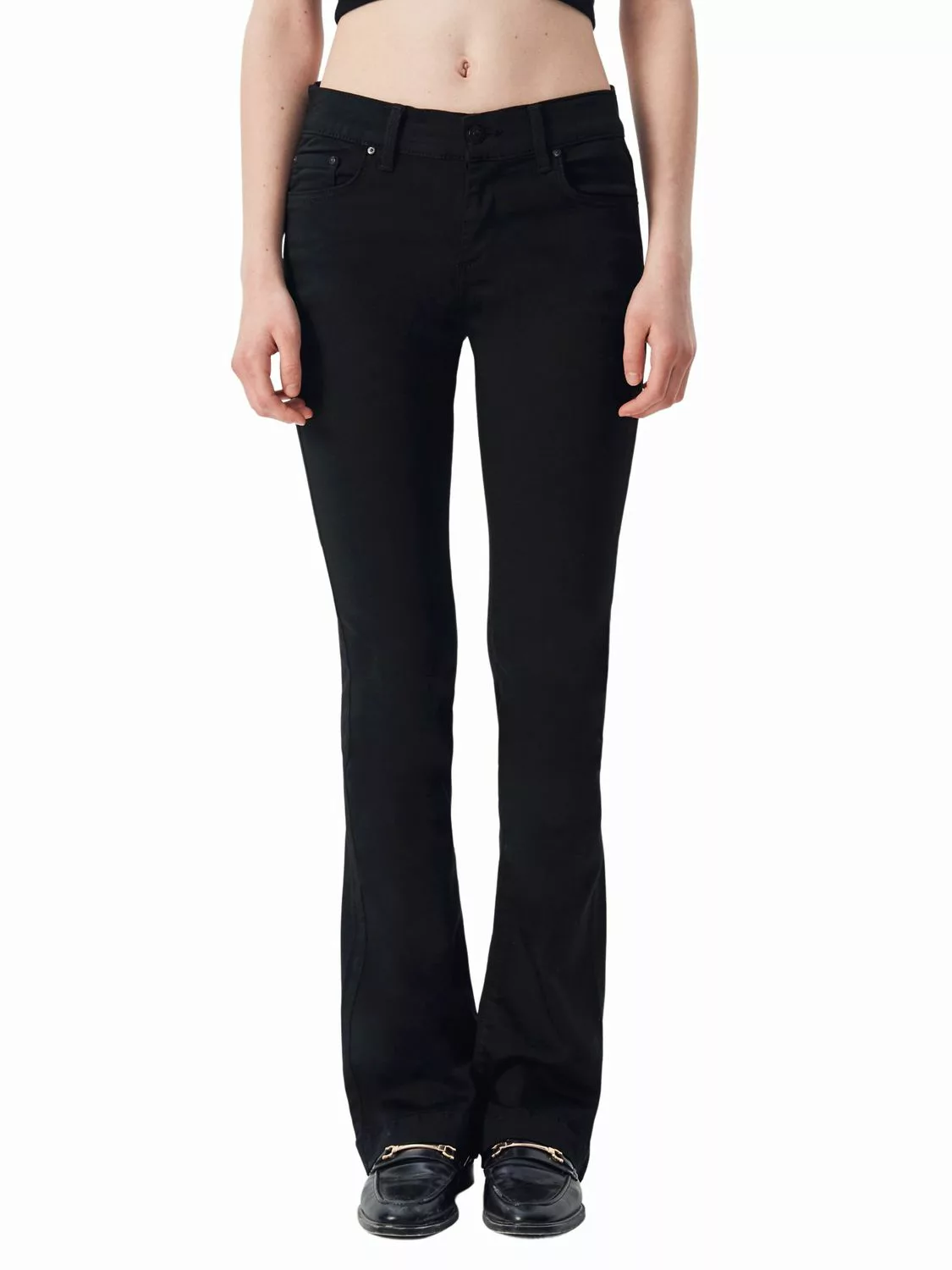 LTB Damen Jeans FALLON Flared Fit - Schwarz - Black Wash günstig online kaufen