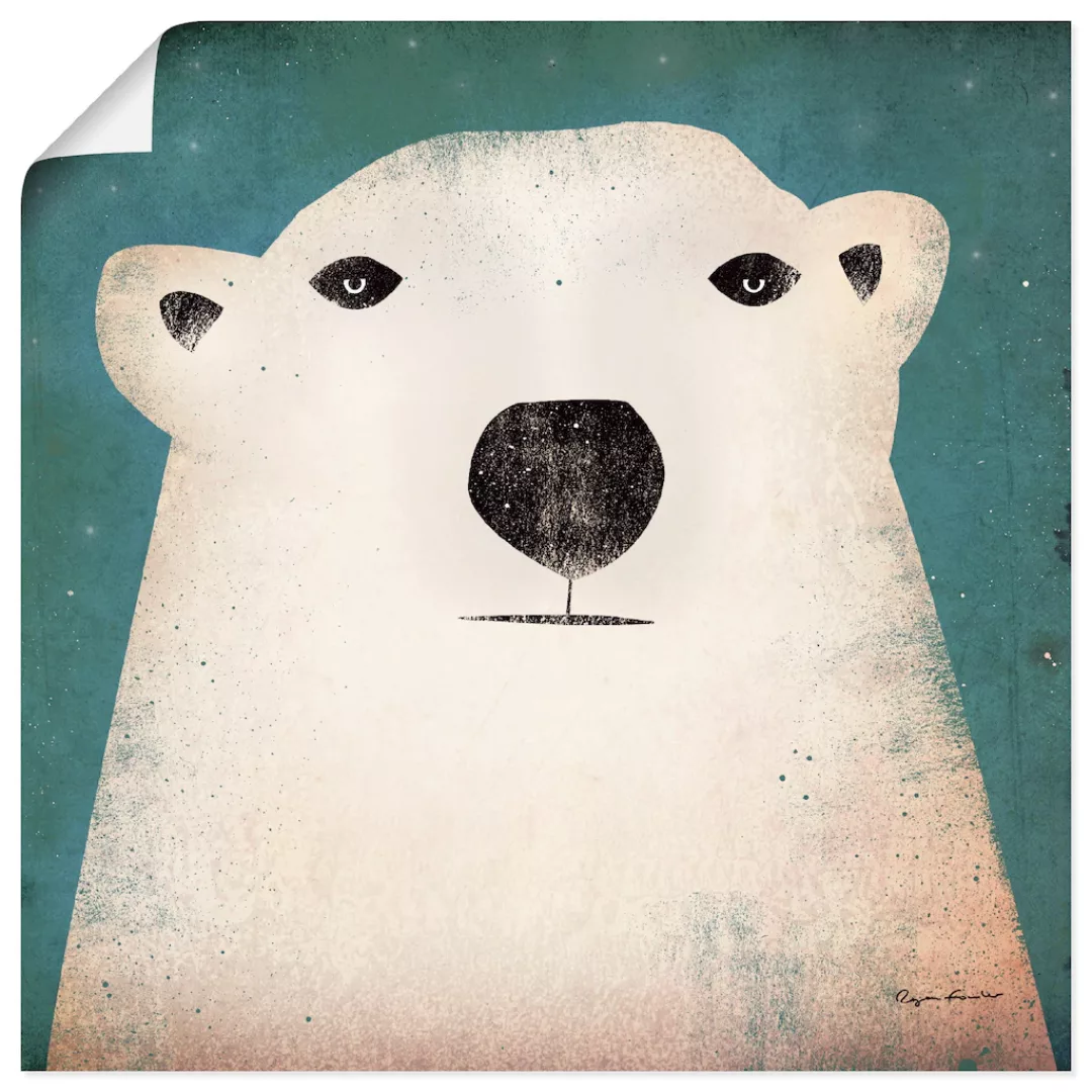 Artland Wandbild »Eisbär«, Tiere, (1 St.) günstig online kaufen
