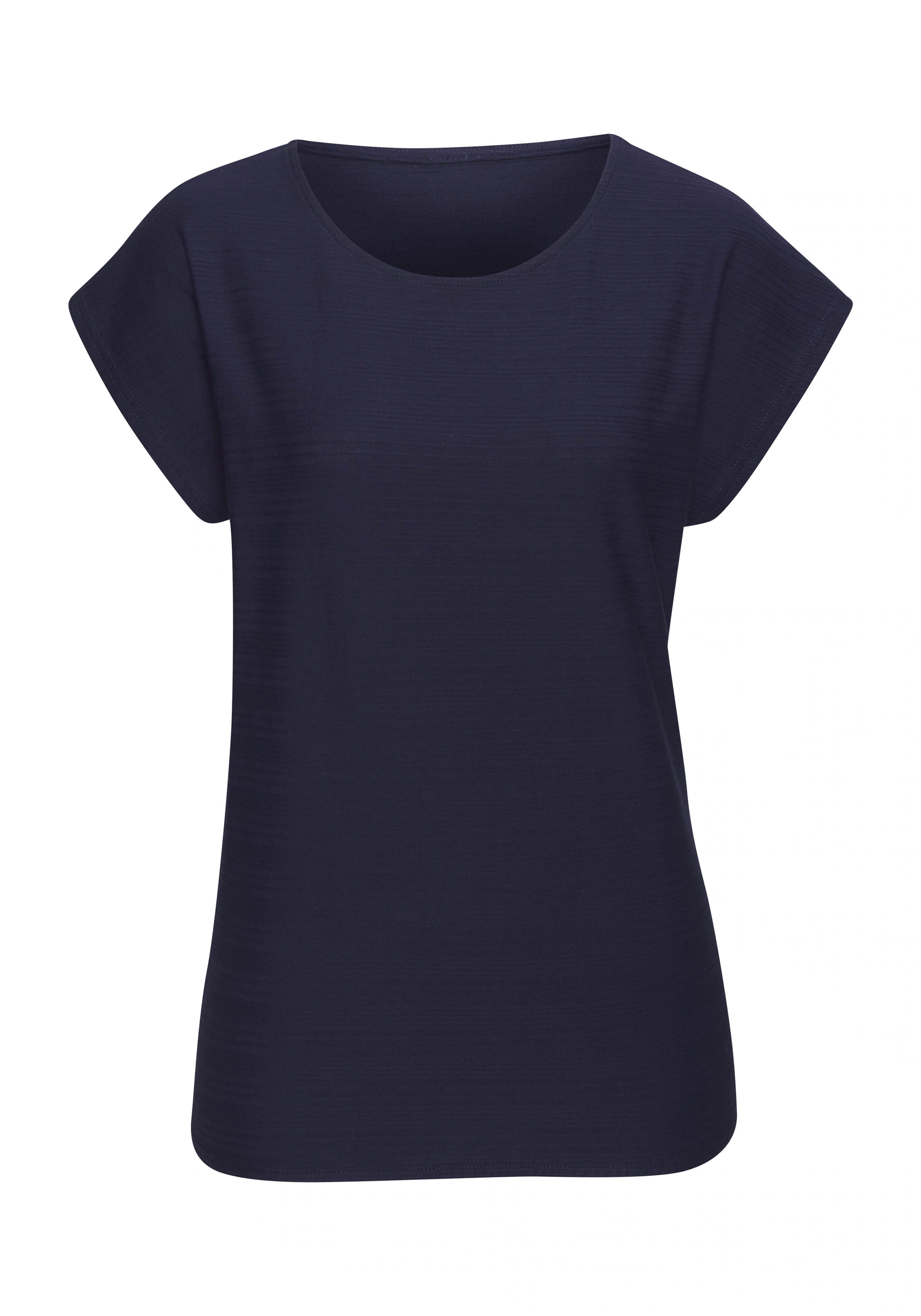 Vivance T-Shirt, aus strukturierter Baumwolle günstig online kaufen