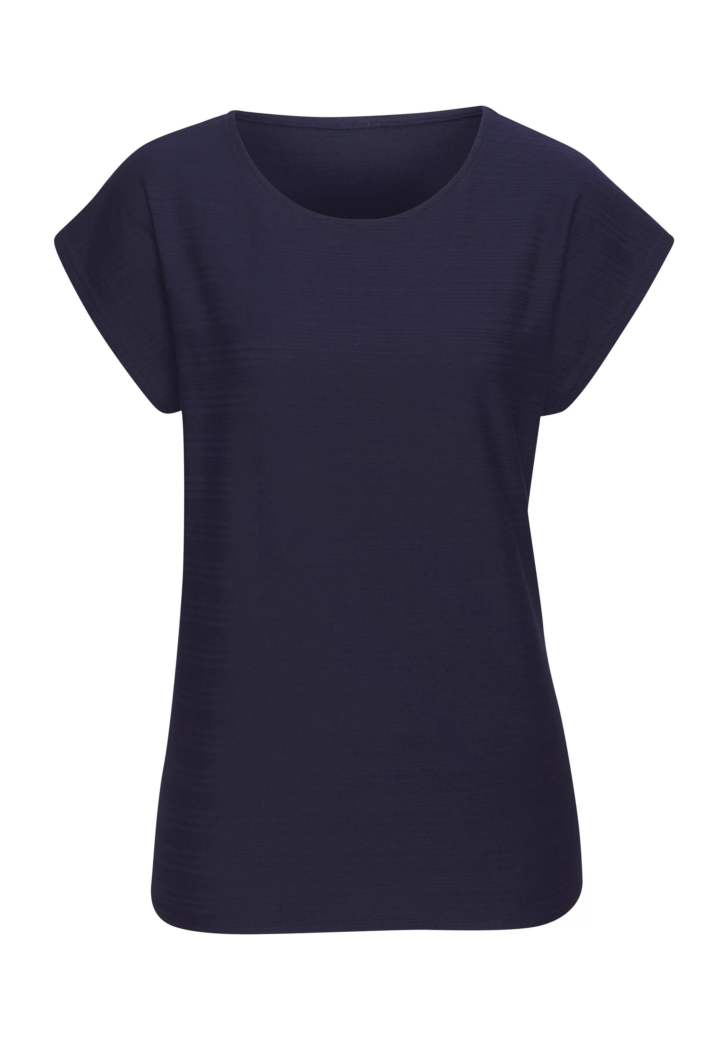Vivance T-Shirt (1-tlg) aus strukturierter Baumwolle günstig online kaufen