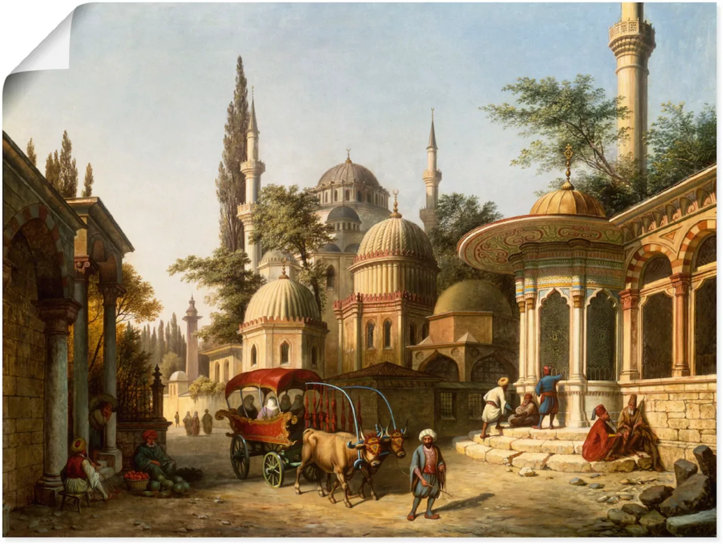 Artland Wandbild "Ansicht einer Moschee in Istanbul", Gebäude, (1 St.), als günstig online kaufen