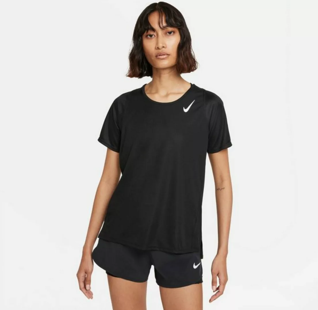 Nike T-Shirt W NK DF RACE TOP SS BLACK/WHITE günstig online kaufen