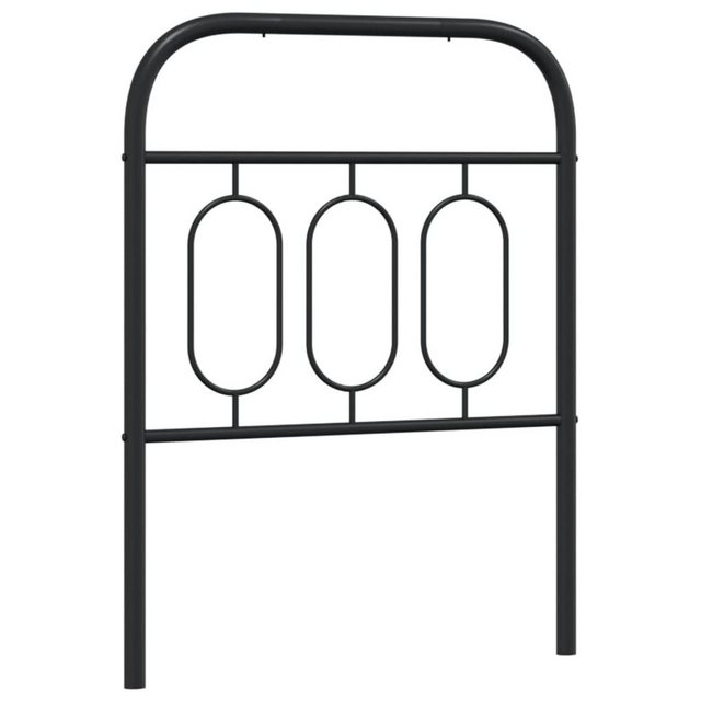 vidaXL Bett, Kopfteil Metall Schwarz 75 cm günstig online kaufen