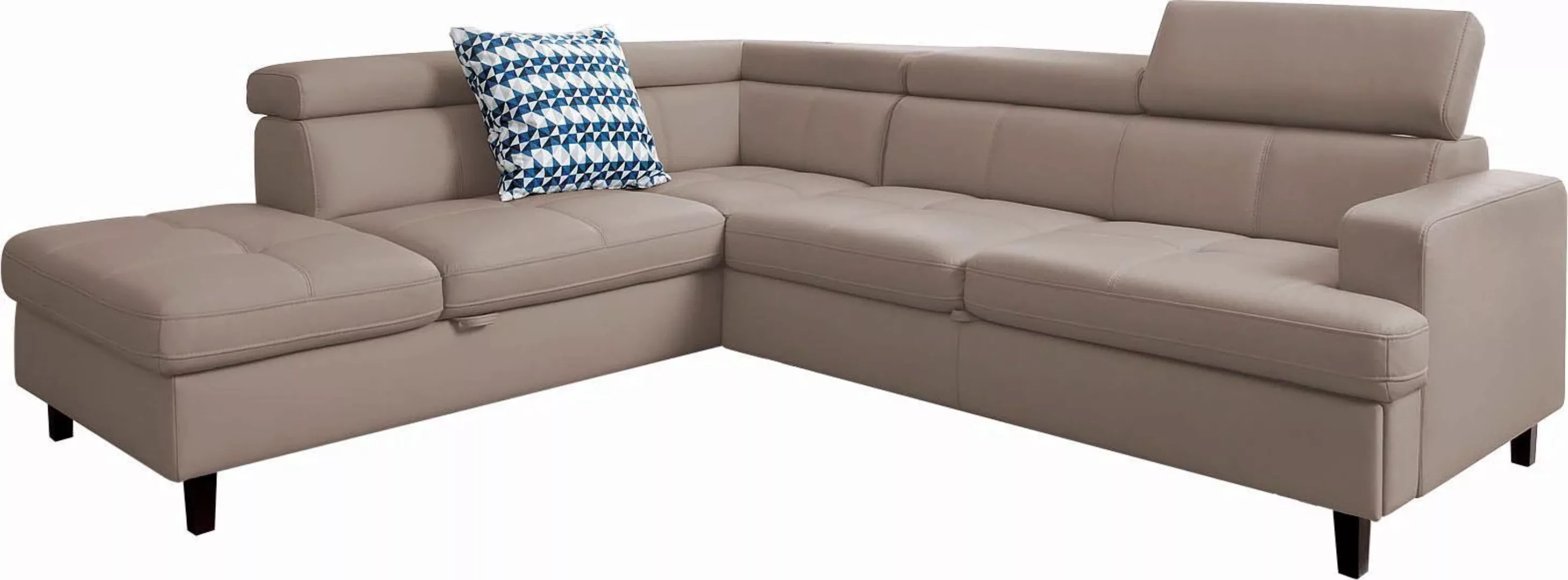 exxpo - sofa fashion Ecksofa "Sisto, L-Form", wahlweise mit Bettfunktion günstig online kaufen