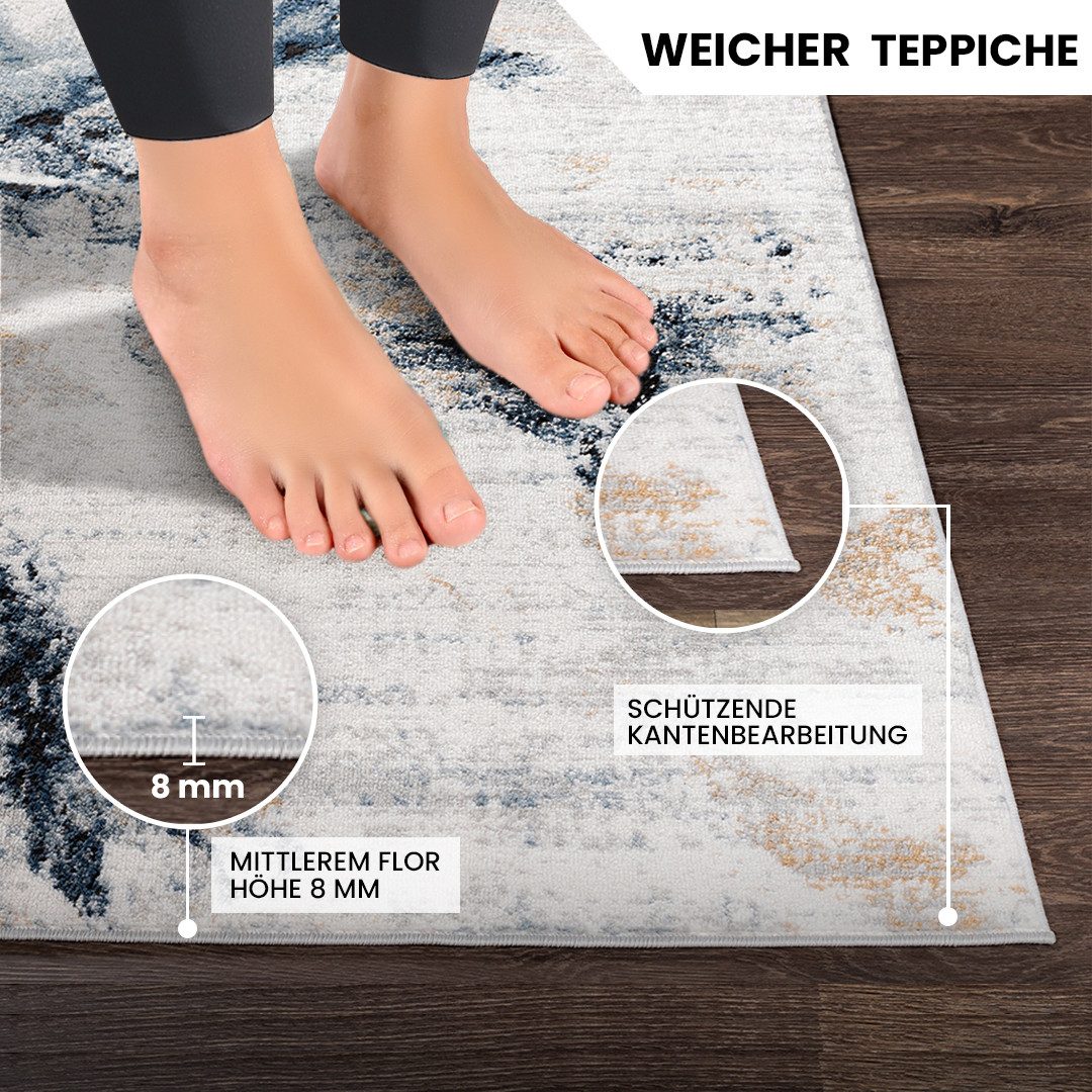 Livabliss Teppich »NEW YORK«, rechteckig, 10 mm Höhe, Moderner Designertepp günstig online kaufen