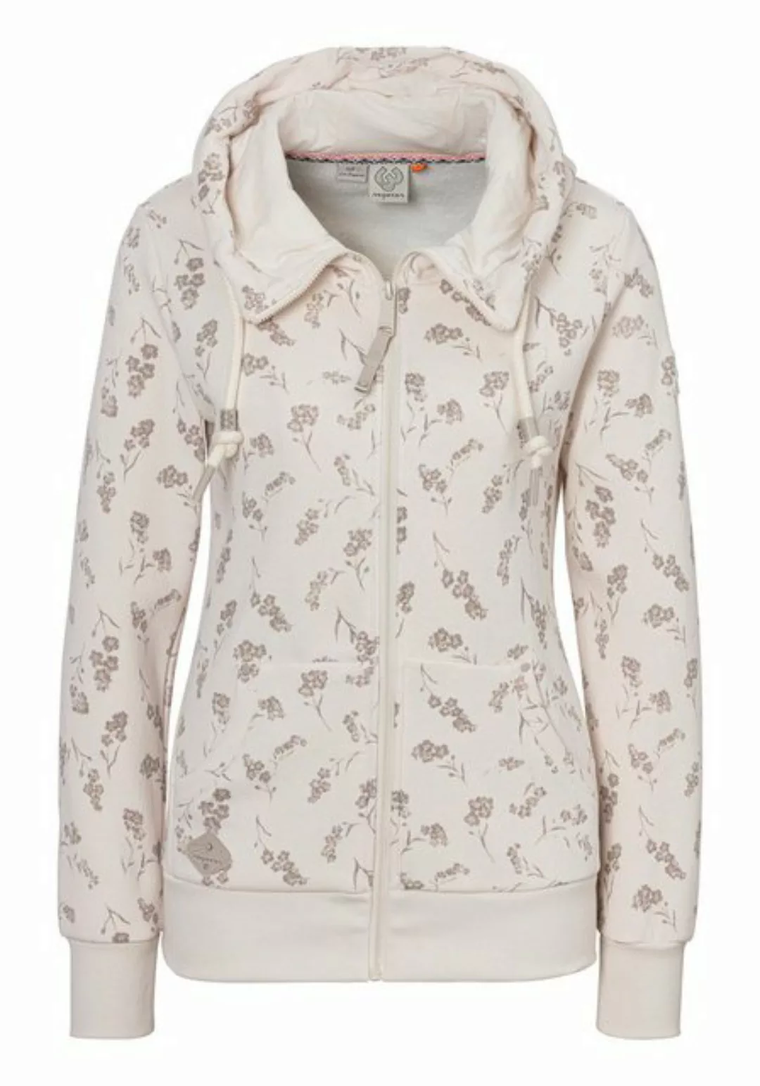 Ragwear Sweatjacke NESKA FLOWER ZIP COMFY mit Alloverdruck und gemütlicher günstig online kaufen