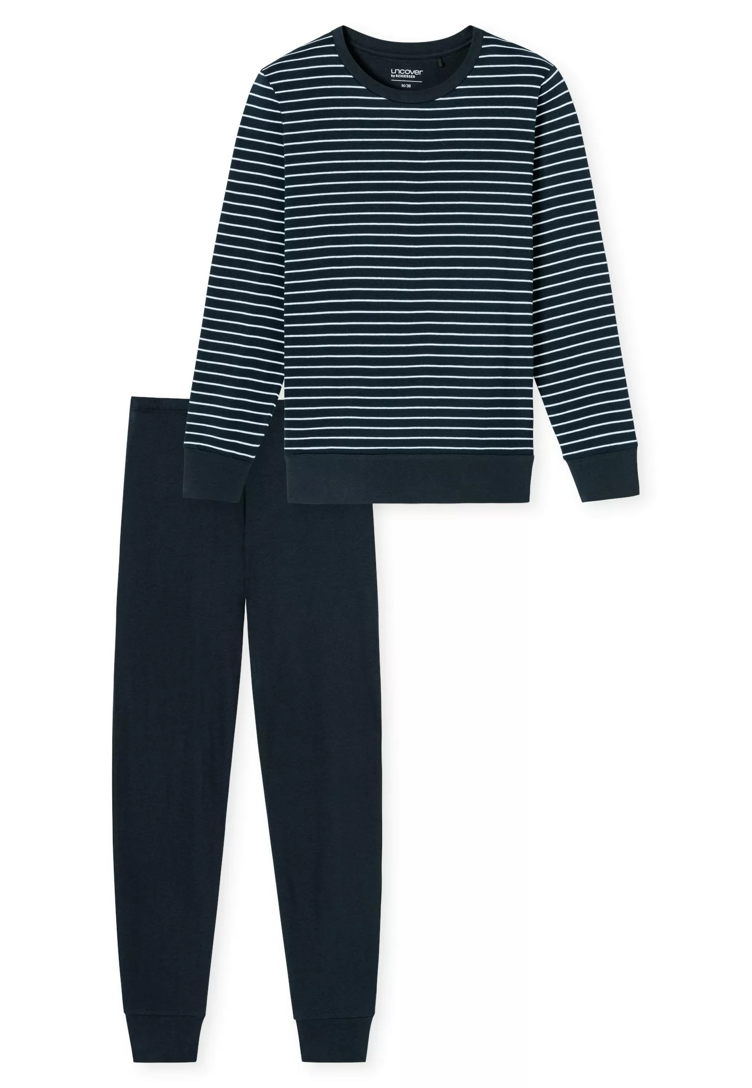 uncover by SCHIESSER Schlafanzug "UNCOVER Nightwear", (2 tlg.), Rundhalsaus günstig online kaufen