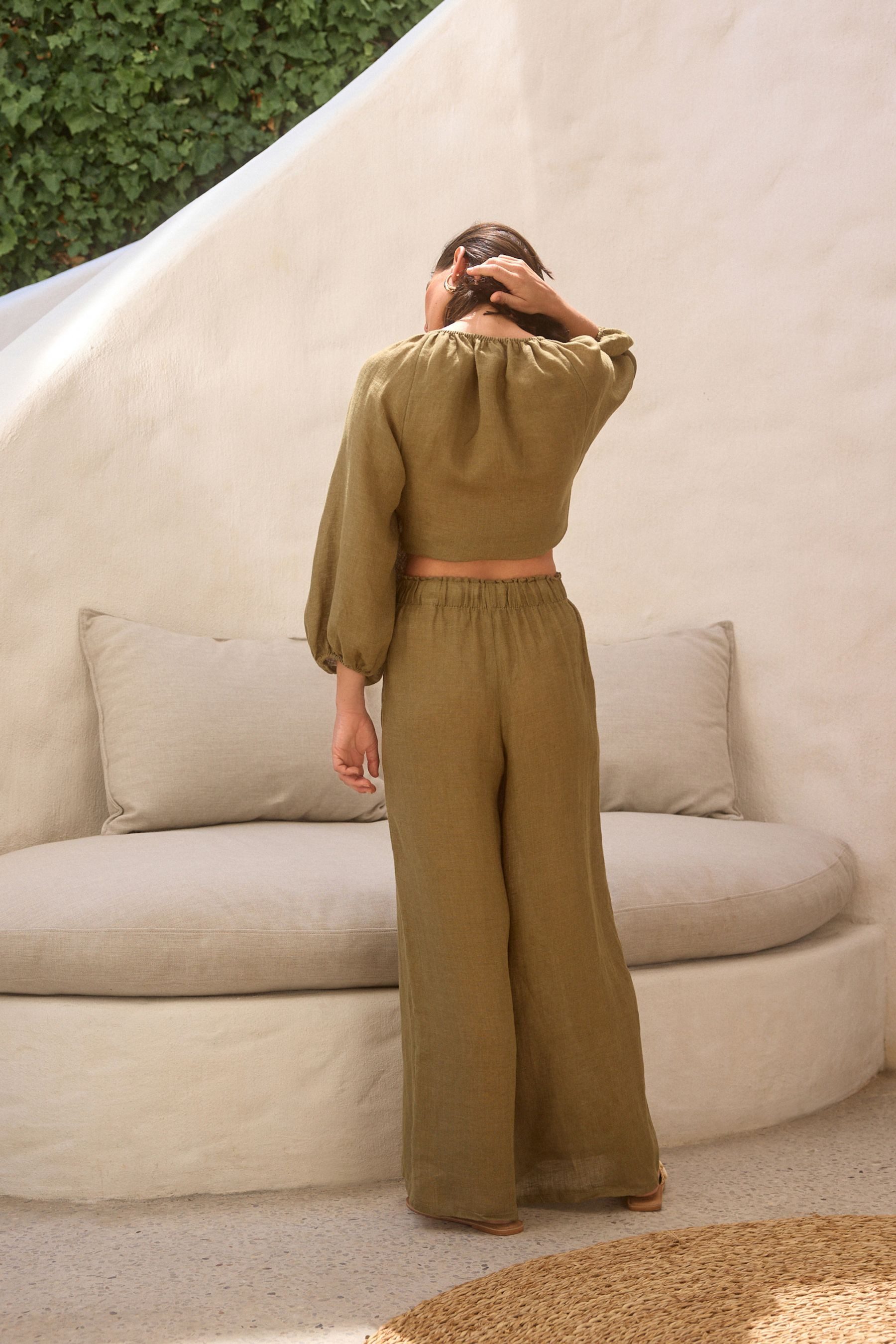 Next Leinenhose Premium-Hose mit weitem Bein günstig online kaufen