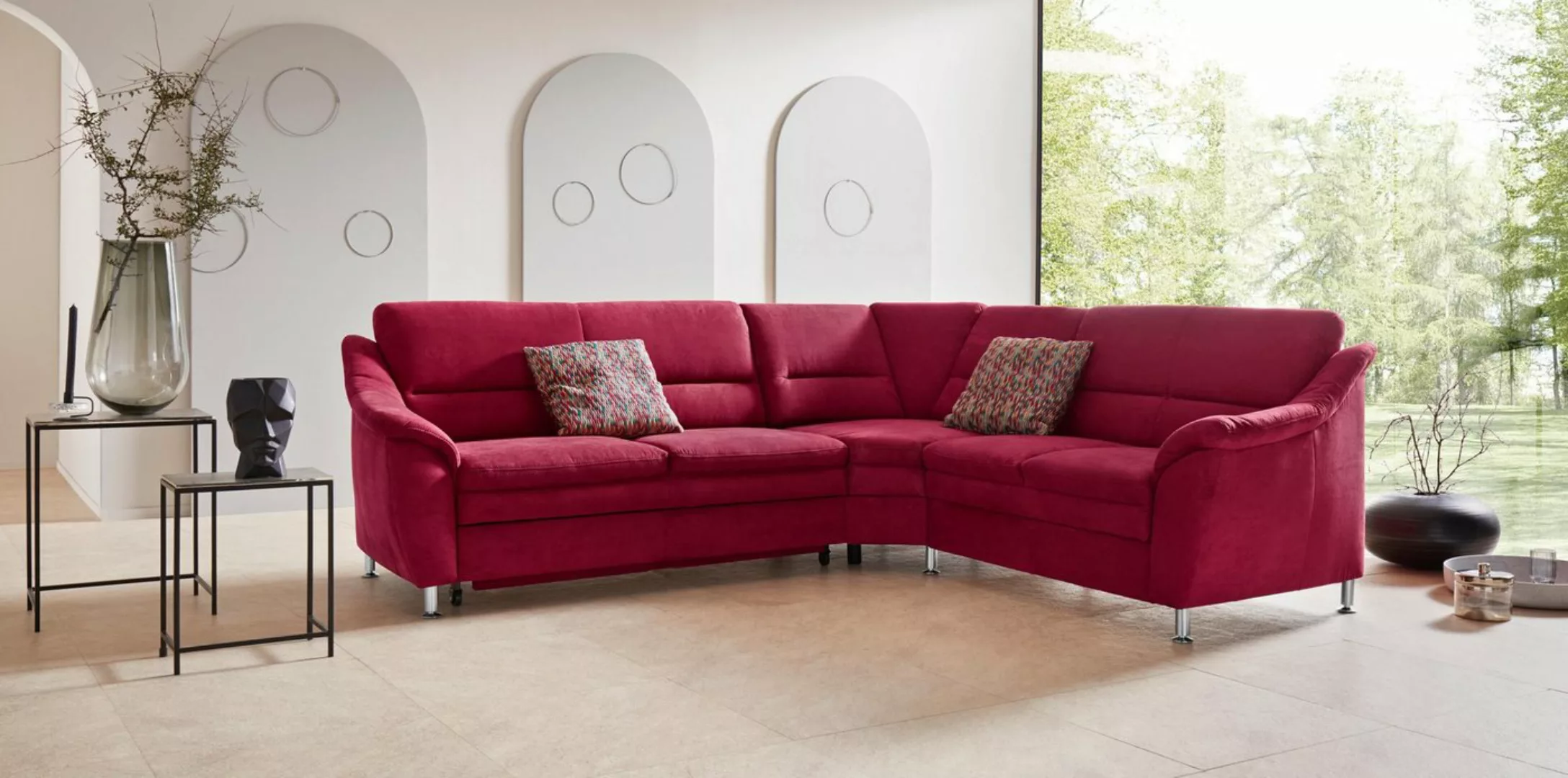 Places of Style Ecksofa "Cardoso L-Form", mit Trapezecke für mehr Sitzkomfo günstig online kaufen