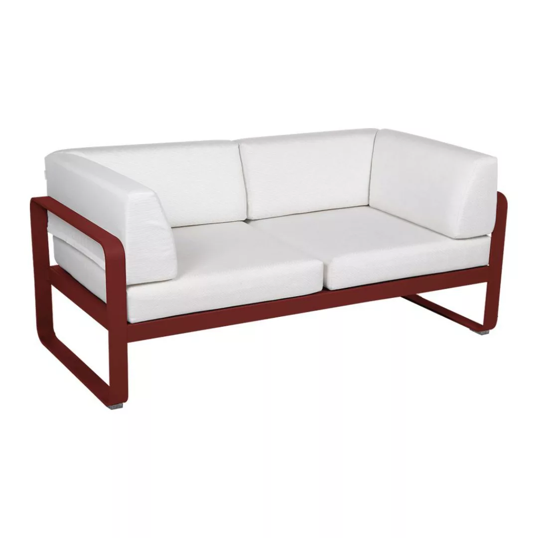 Bellevie 2-Sitzer Club Sofa 43 Chili 81 Grauweiß günstig online kaufen