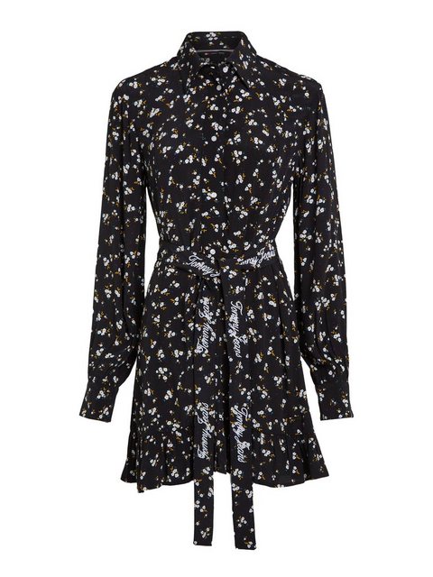 Tommy Jeans Curve Blusenkleid TJW MINI FLORAL BELTED DRESS EXT Große Größen günstig online kaufen