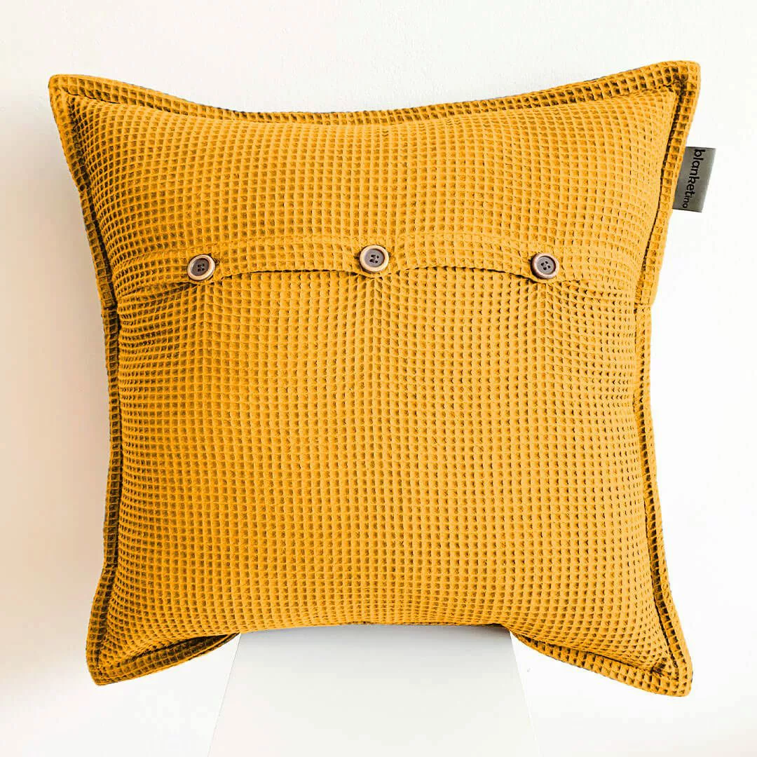blanketino Dekokissen Kissen mit Waffelmuster, Kissenhülle günstig online kaufen