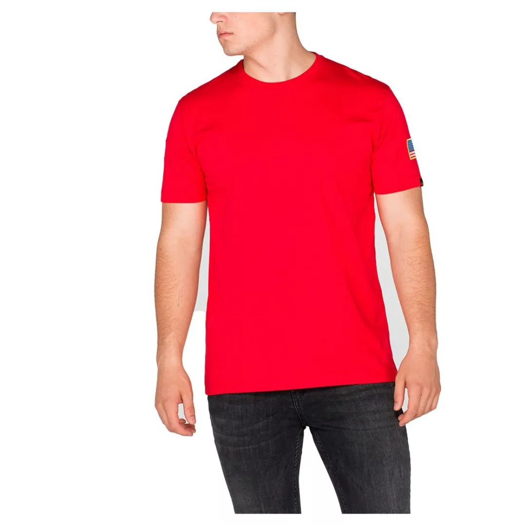 Alpha Industries Nasa Kurzärmeliges T-shirt XL Speed Red günstig online kaufen