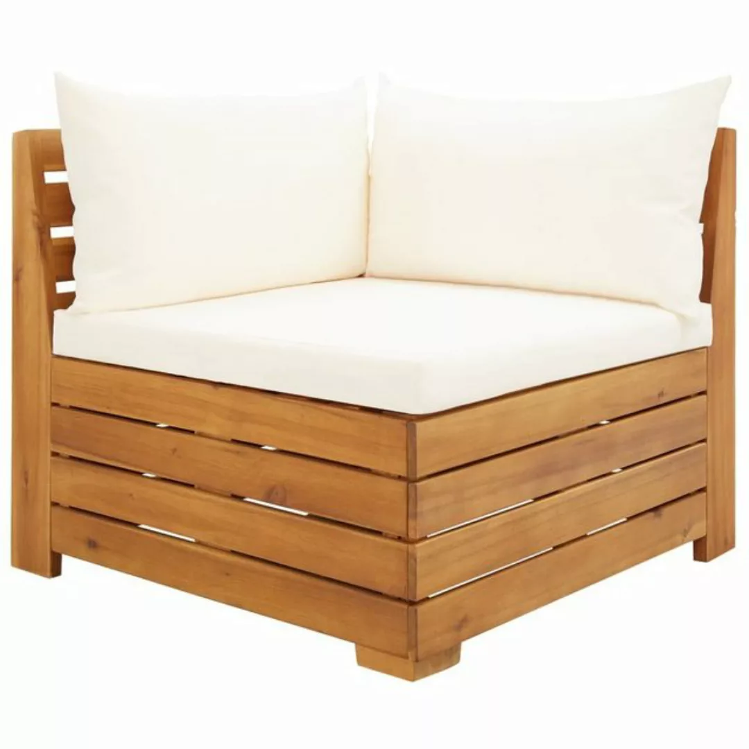 Modular-sofa-eckelement 1 Stk. Mit Kissen Akazien Massivholz günstig online kaufen