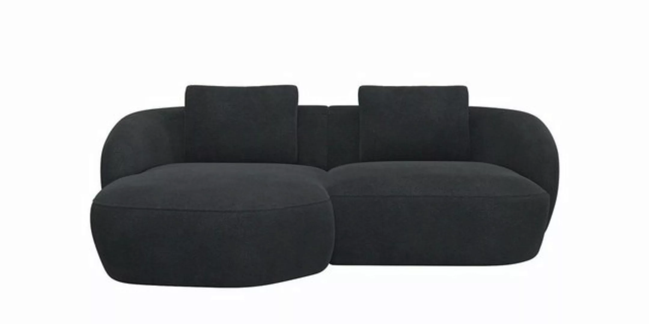 FLEXLUX Wohnlandschaft Torino, rund, L-Form, Sofa-Ecke mit Recamiere, Longc günstig online kaufen