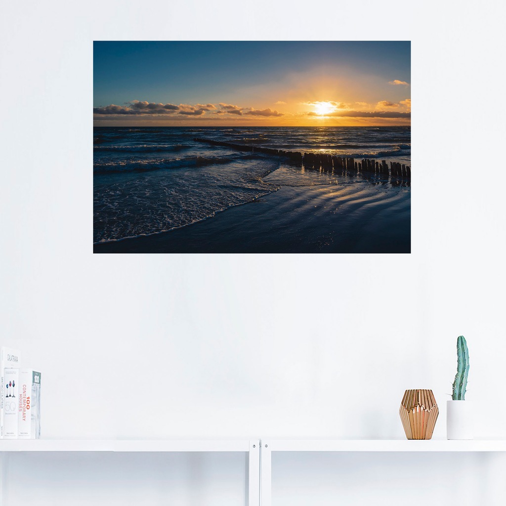 Artland Wandbild »Ostseeküste auf der Insel Moen Dänemark«, Bilder vom Sonn günstig online kaufen