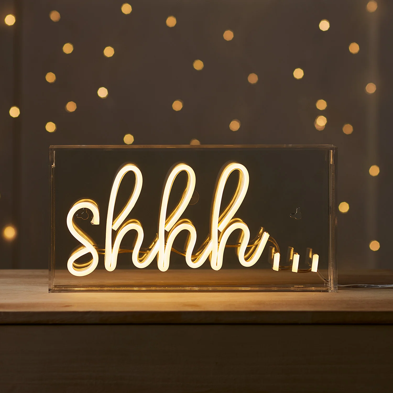 Neon Wand- und Tischlampe Shhh günstig online kaufen