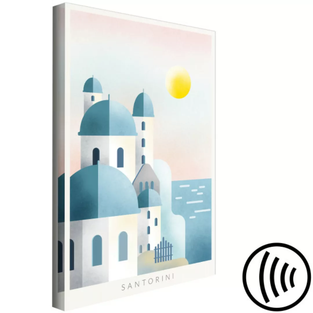 Wandbild Griechisches Santorini – eine Landschaft mit der charakteristische günstig online kaufen