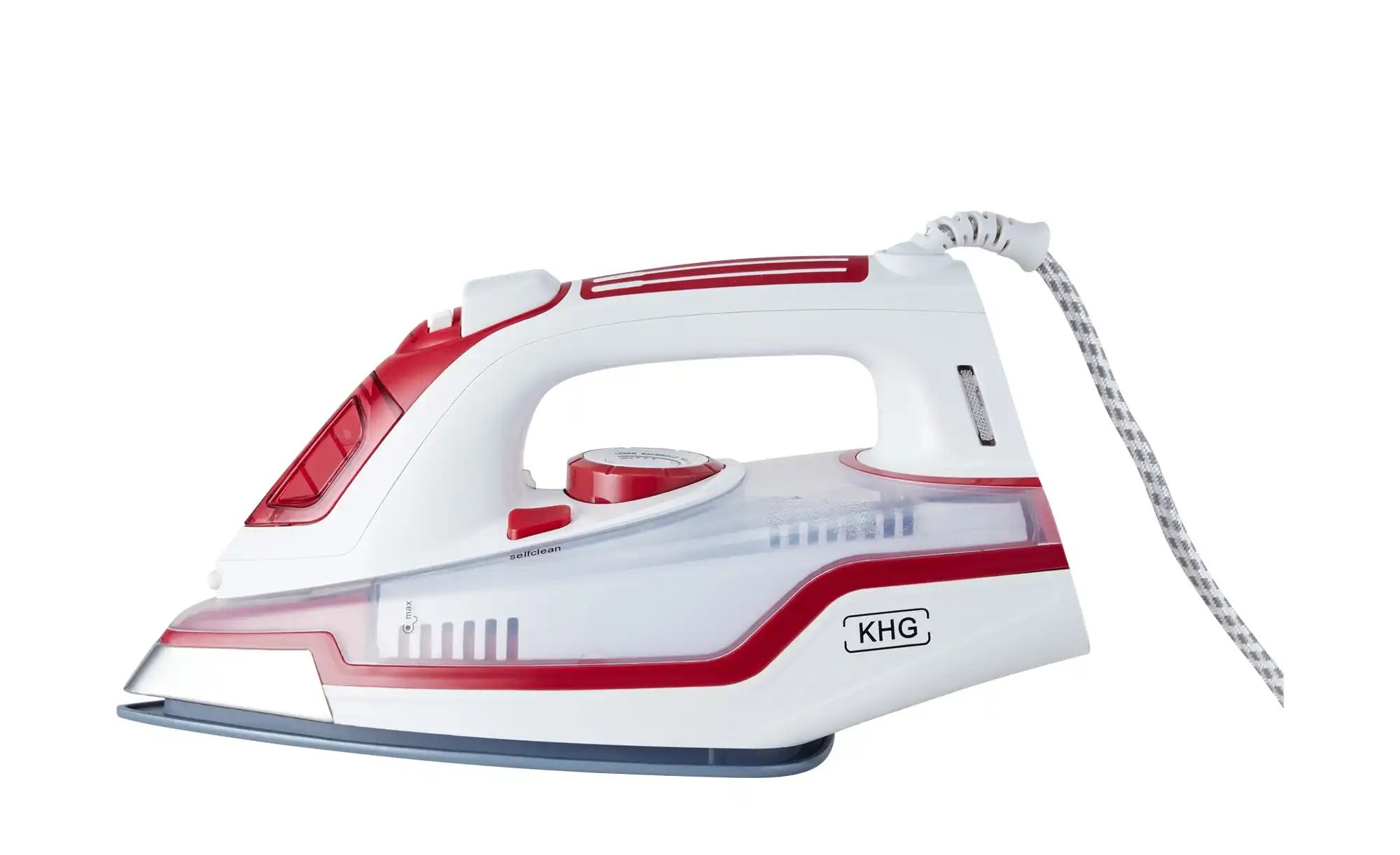 KHG Dampfbügeleisen  DB-2202WR ¦ rot ¦ Kunststoff,Keramik ¦ Maße (cm): B: 2 günstig online kaufen