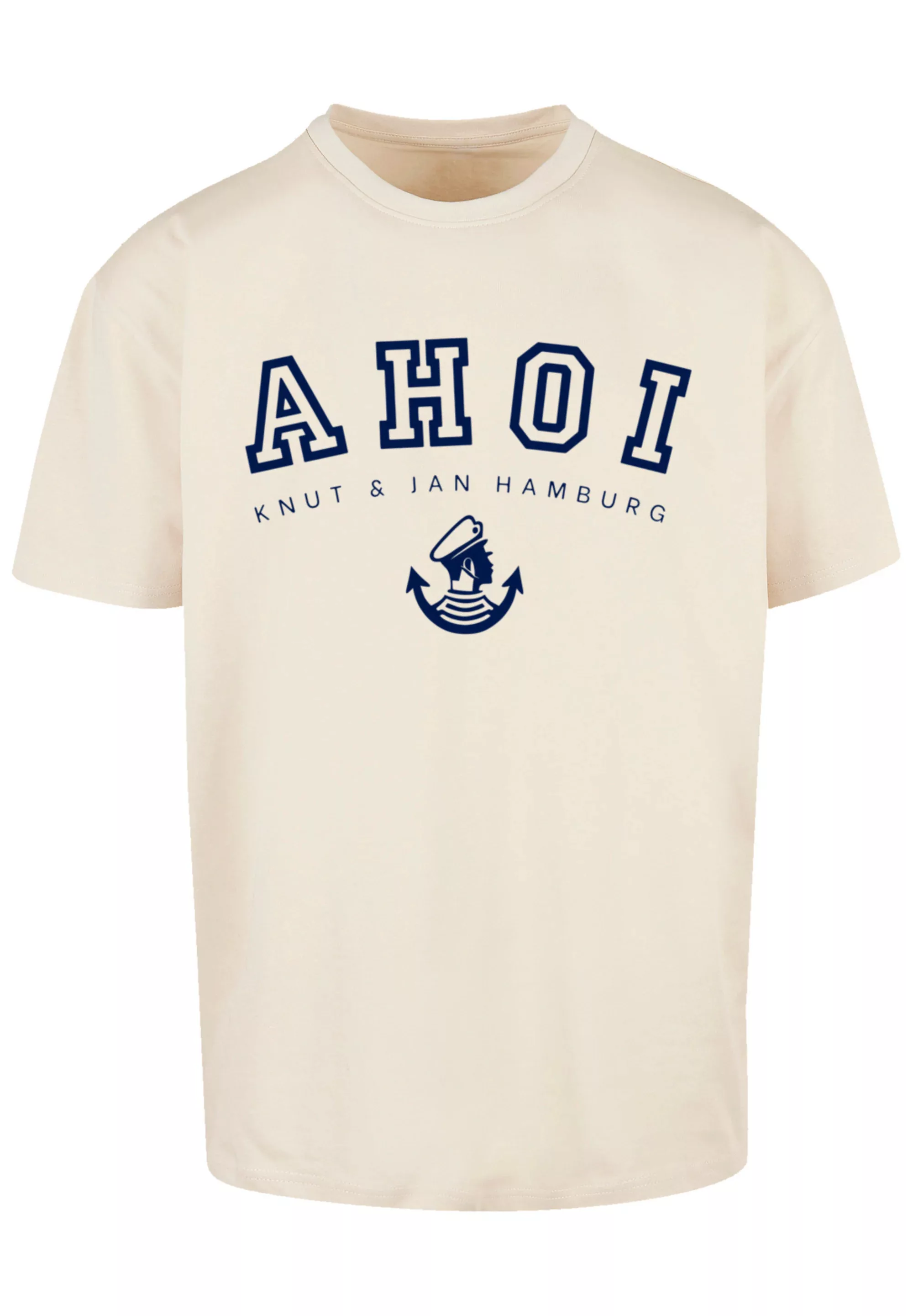 F4NT4STIC T-Shirt "Oversized T-Shirt Ahoi Knut & Jan Hamburg", Print günstig online kaufen