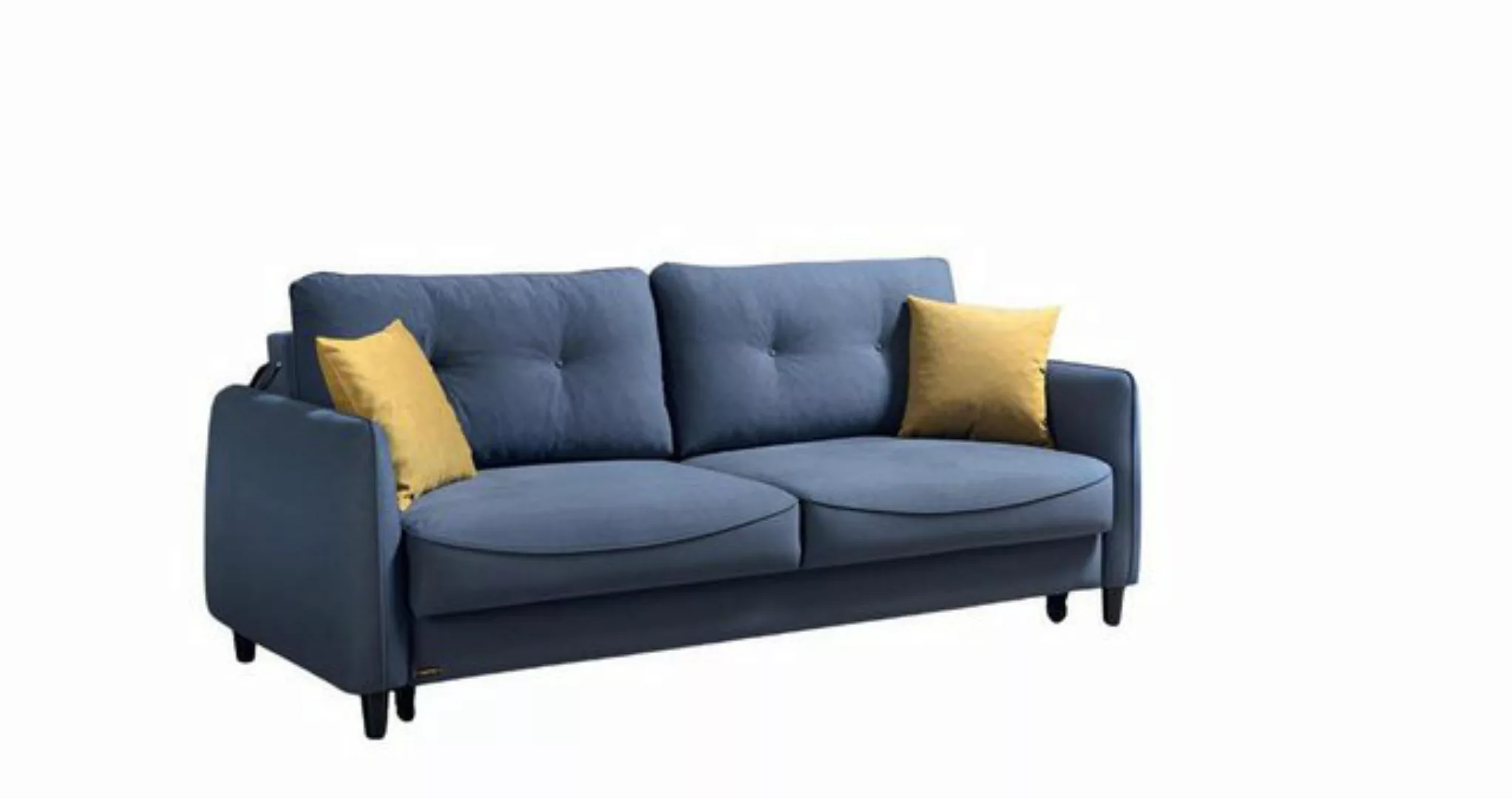 JVmoebel 3-Sitzer Design 3-Sitzer Sofa Couch Schlafsofa Textil Polster Sofa günstig online kaufen